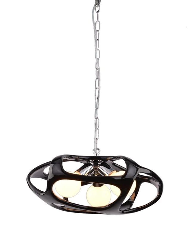BONITTA-B chrom+czarny lampa zwis*3żarówki fi430mm