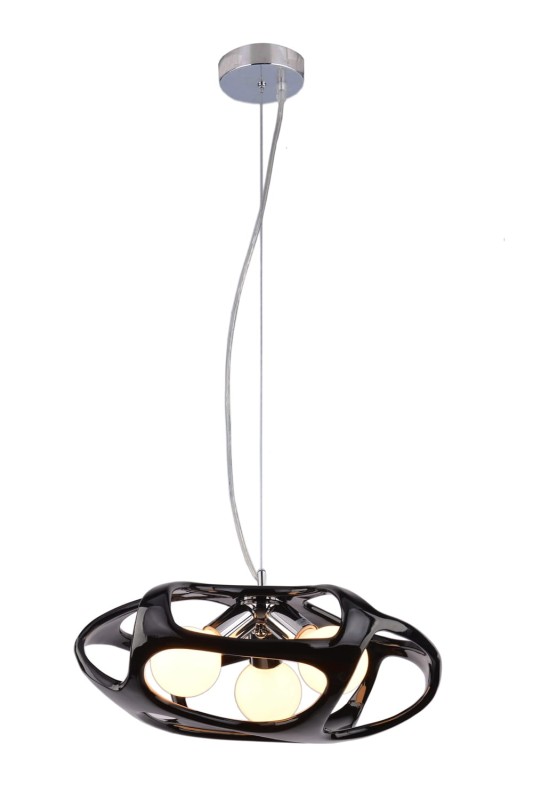 BONITTA-B chrom+czarny lampa zwis*3żarówki fi430mm