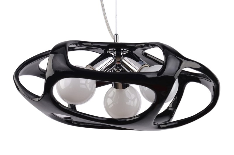 BONITTA-B chrom+czarny lampa zwis*3żarówki fi430mm