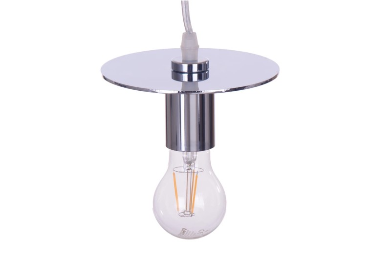 AURIGA modern loft chrom,  lampa zwis 1xE27