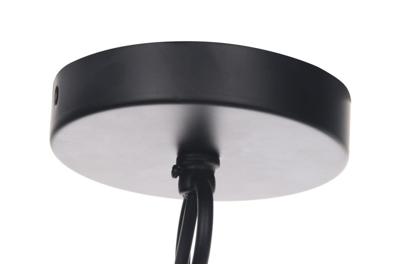 AMELIA loft zwis pojedyńczy klosz metal czarny