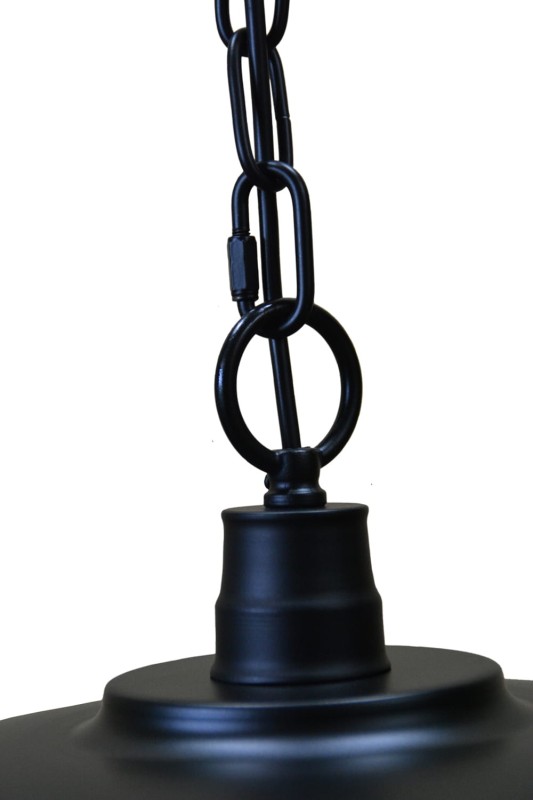 AMELIA loft zwis pojedyńczy klosz metal czarny