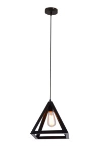 AMADO czarna stylowa lampa wisząca zwis loft industrial piramida 1xE27 hurt