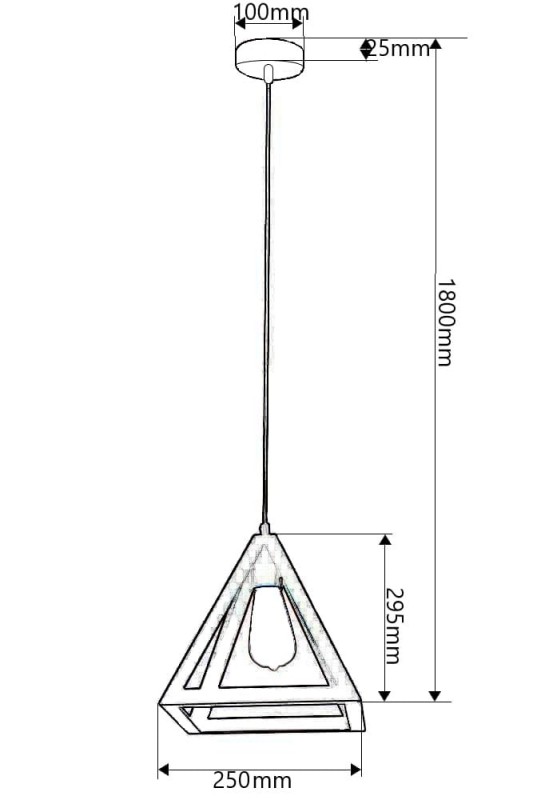 AMADO loft czarny lampa zwis pojedynczy E27 hurt