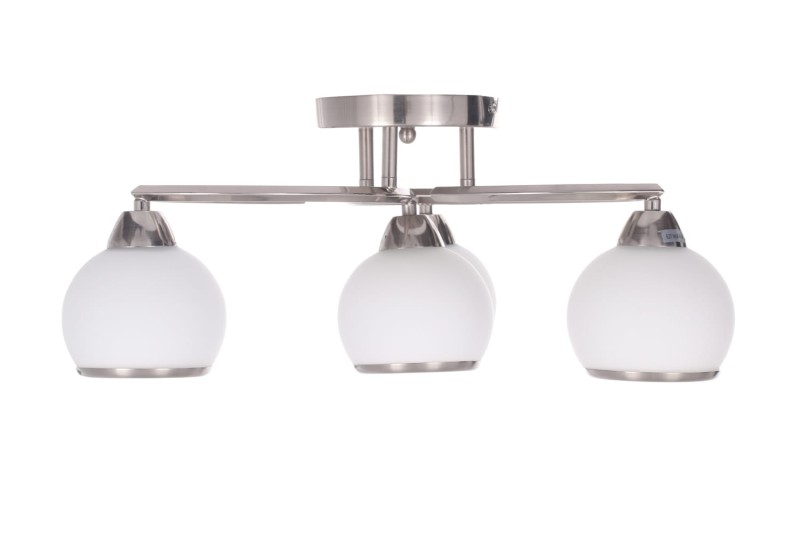 ZOE-4 satynowy nikiel lampa  sufit żyrandol