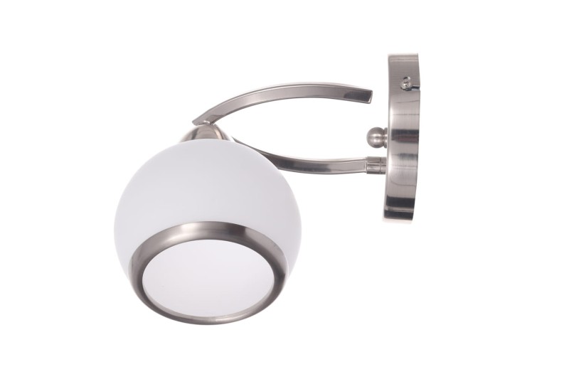 ZOE-1 satynowy nikiel lampa ścienna