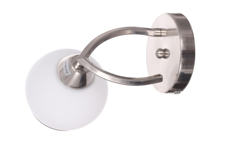 ZOE-1 satynowy nikiel lampa ścienna