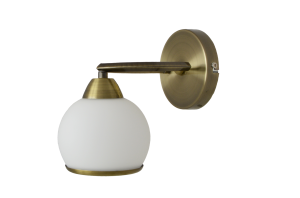 ZOE-1 antyk lampa ścienna kinkiet ozdobny klosz szklany Ø12cm ↕ 20cm 1xE27