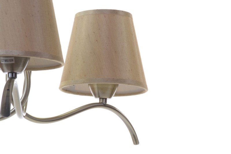 ROCCA-3 antyczny mosiądz lampa sufitowa