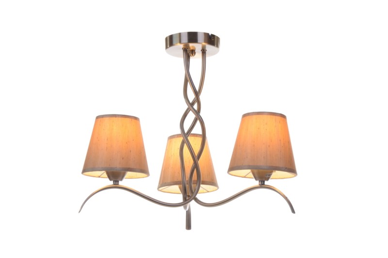 ROCCA-3 antyczny mosiądz lampa sufitowa