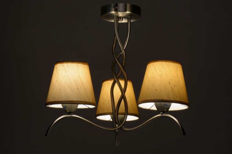 ROCCA-3 antyczny mosiądz lampa sufitowa