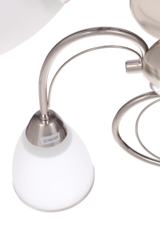NILA-5 satynowy nikiel lampa  sufit żyrandol