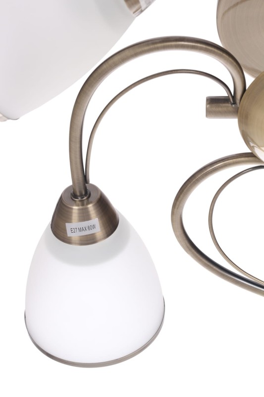 NILA-5 antyczny mosiądz lampa  sufit żyrandol