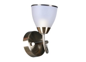 NILA-1/W antyk lampa ścienna kinkiet klosz szklany ozdobny Ø18cm ↕25cm 1xE27 