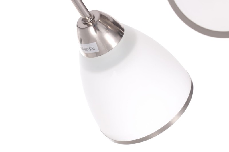 NELA-6 satynowy nikiel lampa  sufit żyrandol