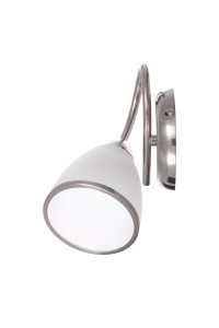 NELA-1 satyna lampa ścienna kinkiet klosz szklany ozdobny ↔15cm ↕23cm 1xE27
