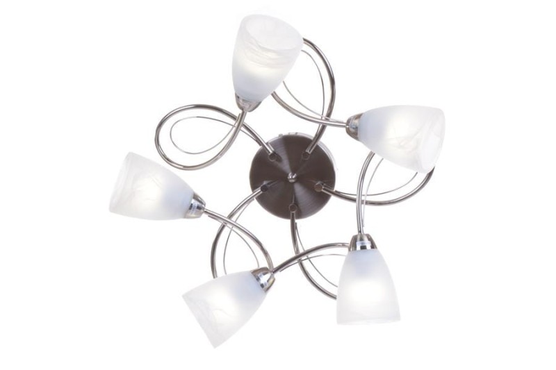 MELANIA-5 chrom lampa sufit żyrandol