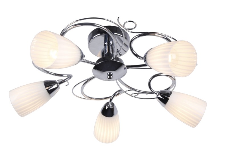 LEA-5C chrom lampa sufitowa żyrandol