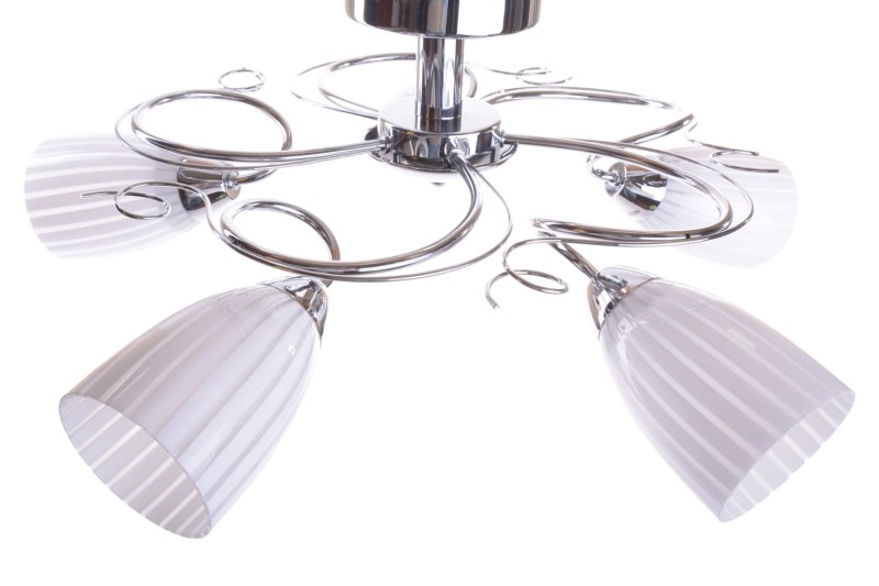 LEA-5C chrom lampa sufitowa żyrandol