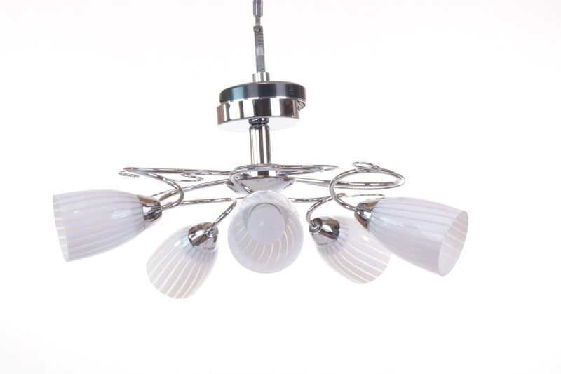LEA-5C chrom lampa sufitowa żyrandol