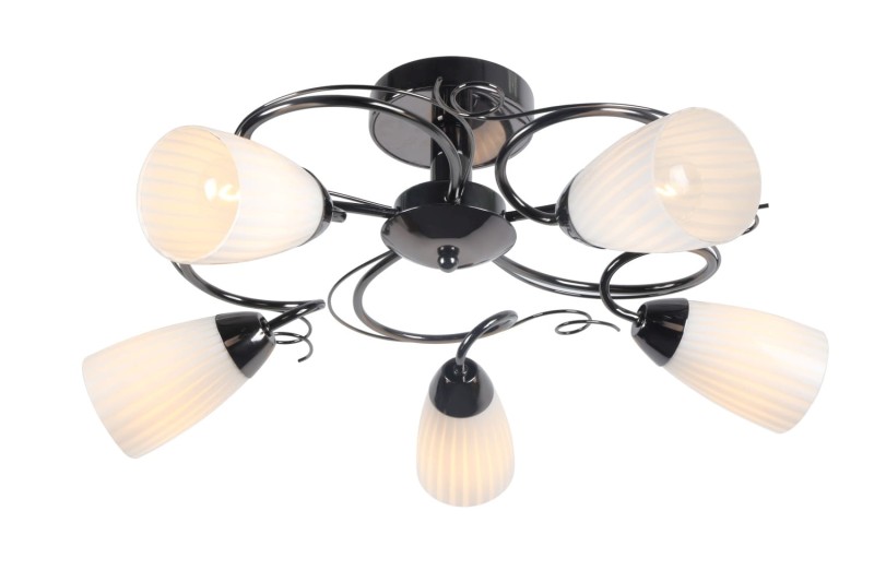 LEA-5B pearl black lampa żyrandol