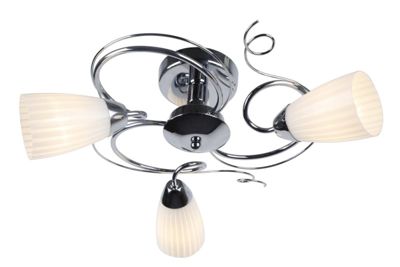 LEA-3C chrom lampa sufitowa żyrandol
