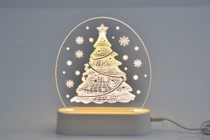 OZD-CH-4 CHOINKA ozdoba stołowa USB/3xAAA