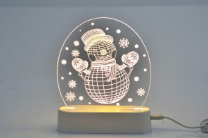 OZD-B-4 BAŁWANEK - ozdoba stołowa USB/3xAAA