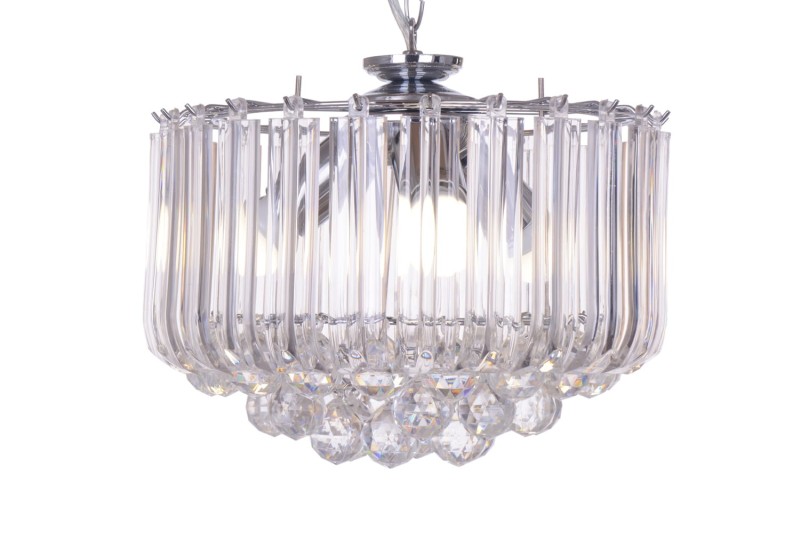 CONO-3 klasyk chrom+akryl lampa wisząca 330mm