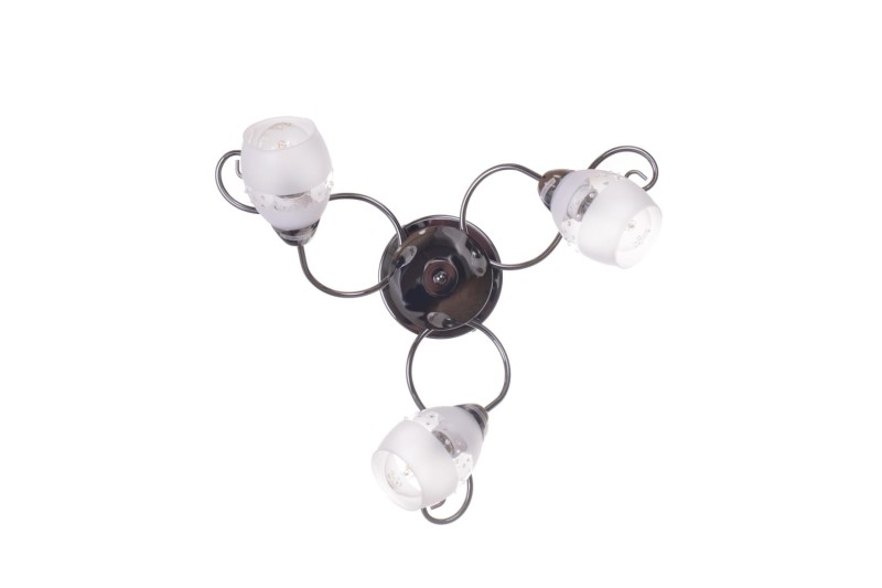 AZALIA-3 perłowy czarny lampa sufitowa żyrandol