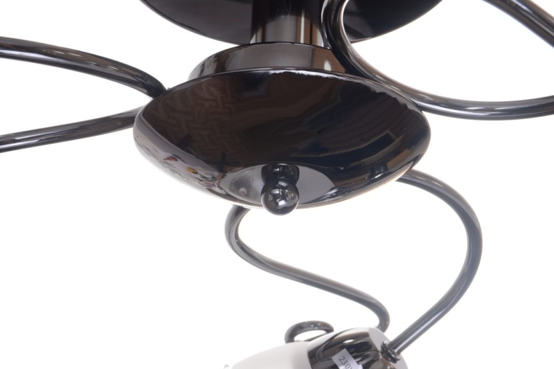 AZALIA-3 perłowy czarny lampa sufitowa żyrandol