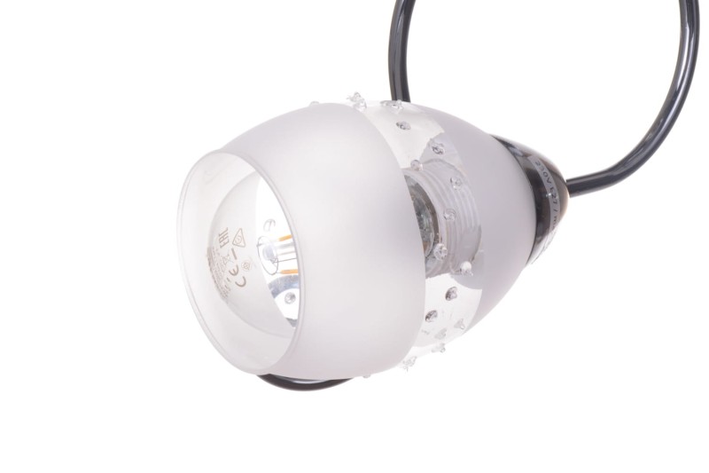 AZALIA-3 perłowy czarny lampa sufitowa żyrandol