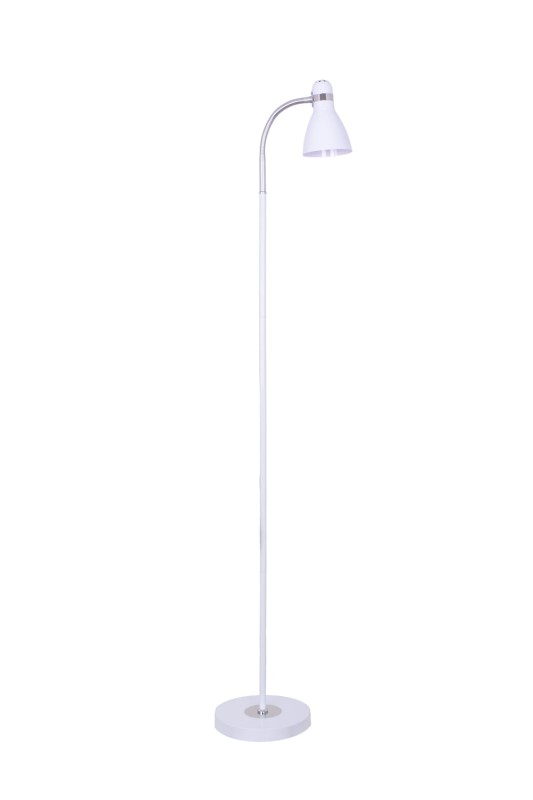 FL-3714F biała lampa stojąca podłogowa