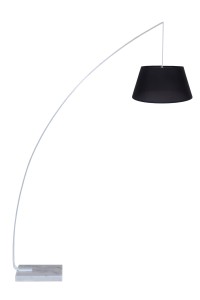 CARENA biały+czarny dostojna lampa podłogowa podstawa granit klosz abażur tkanina ↔150cm ↕220cm 1xE27 hurt
