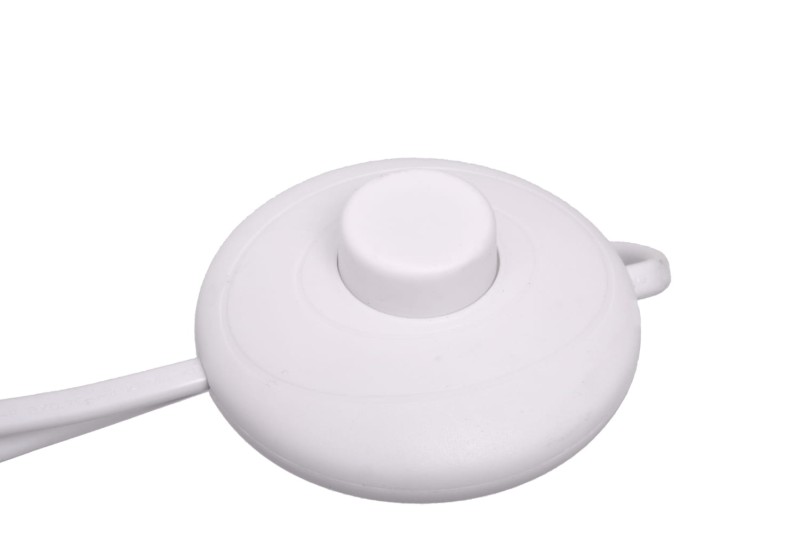 BORNEO-W biała lampa podłogowa abażur tkanina styl loft  ↕180cm 1xE27 hurt