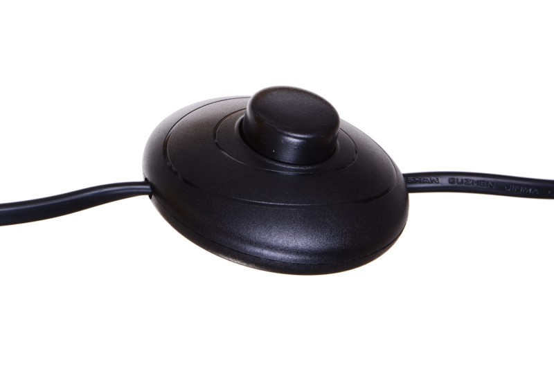 BORNEO-B czarna lampa podłogowa abażur tkanina styl loft  ↕180cm 1xE27 hurt
