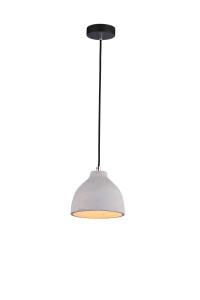 LUIGI beton lampa sufitowa wisząca klosz ceramiczny regulowana wysokość kuchnia nad wyspę lub blat styl loft i Ø17cm ↕135cm 1xE27