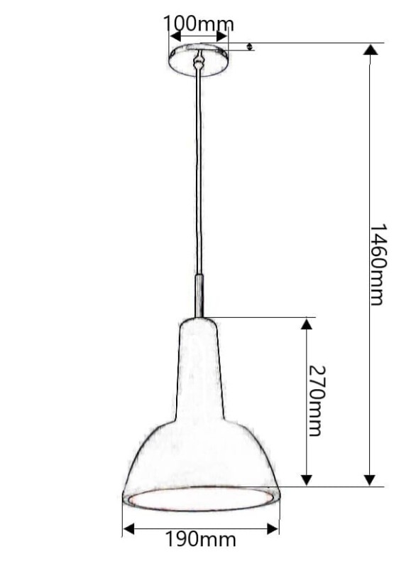 PLUTON  loft beton lampa wisząca 1xE27 hurt