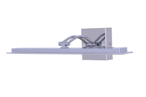 VINCENT-450CX chrom lampa kinkiet LED nad lustro obraz ruchome ramię i oprawa /klosz/  8W 4000K