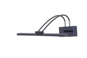 VINCENT-450BC czarny chrom lampa kinkiet LED nad lustro obraz ruchoma oprawa /klosz/ 8W 4000K 