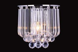 CONO-K chrom+akryl lampa ścienna kinkiet glamour kryształki akrylowe  ↔22cm ↕23cm 1xE27 