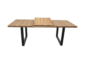 AMOS-140 stół dębowy rozkładany "motylek" styl loft / industrial