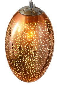 DRAGON stylowa lampa wisząca elipsa efekty trójwymiarowe 3D  Ø20cm  ↕133cm  1xE27 