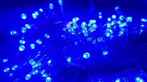 FL10-2  l1000 LED niebieskie 66 metrów lampki  choinkowe zewnętrzne IP44  efekt FLASH  gniazdo łączeniowe 