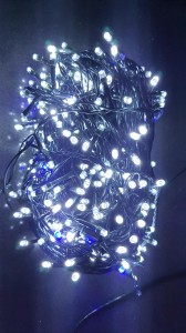 FL10-3 1000 LED barwa zimna biała  lampki choinkowe zewnętrzne IP44  efekt  FLASH  gniazdo łączeniowe