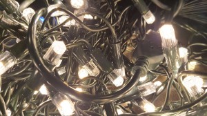 GLFK05-4 XL 500 LED biały ciepły girlanda zewnętrzna IP44  dioda LED a'la kryształek efekt FLASH  gniazdo łączeniowe 