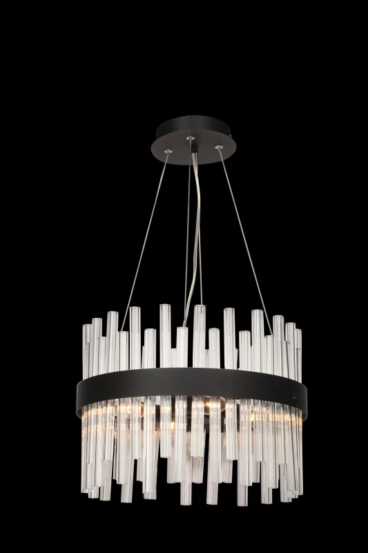 GEMMA-5 czarny lampa sufitowa żyrandol szkło 5xE14