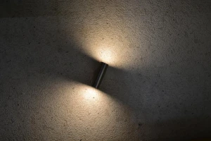 BRUNO  inox lampa ogrodowa zewnętrzna ścienna kinkiet stal szlachetna 19cm 2xGU10 IP44 