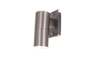 BRUNO  S  inox lampa ogrodowa zewnętrzna ścienna kinkiet stal szlachetna 16cm 1xGU10  IP44