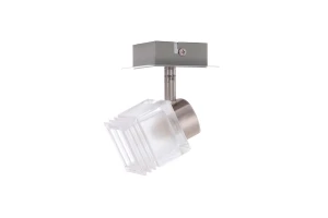 MIRA-1 satyna lampa ścienna kinkiet spot klosz szklany ozdobny styl klasyczny  ↔16cm ↕17cm 1xG9 hurt
